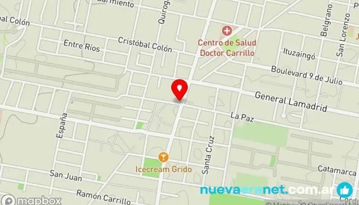 mapa de Panificación Las Palmeras Panadería, Cafetería en Yerba Buena