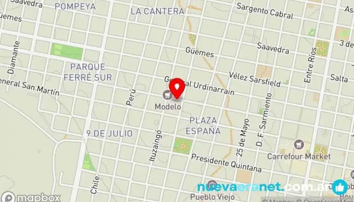 mapa de Panificación Romanella Panadería en Concordia