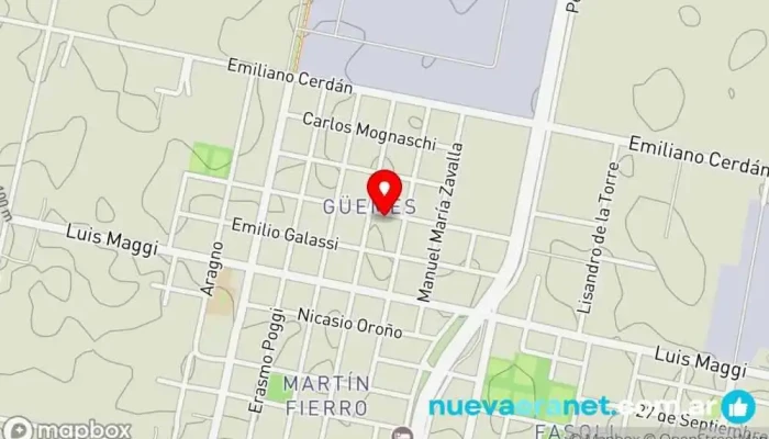 mapa de Panificacion San Rafael Panadería, Tienda de alimentación en Rafaela