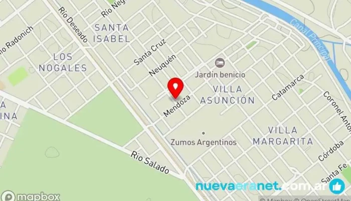 mapa de Panificación Sandra Panadería en Cinco Saltos