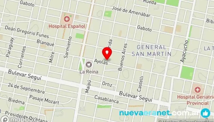 mapa de Panificacion Sol de Oriente SRL Panadería en Rosario