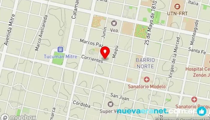 mapa de Panificación Villecco S.R.L. Panadería en San Miguel de Tucumán