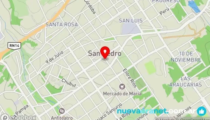 mapa de Panificado De Los Angeles Panadería en San Pedro