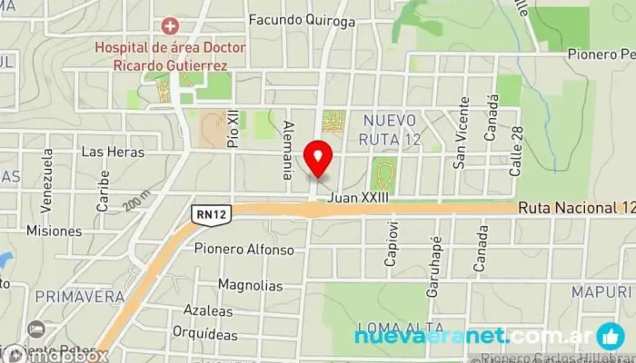 mapa de Panificadora Alemana Panadería en Puerto Rico