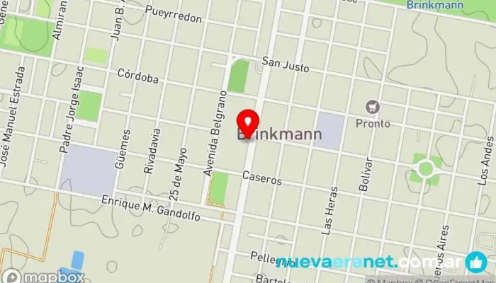 mapa de Panificadora Carranza Panadería en Brinkmann