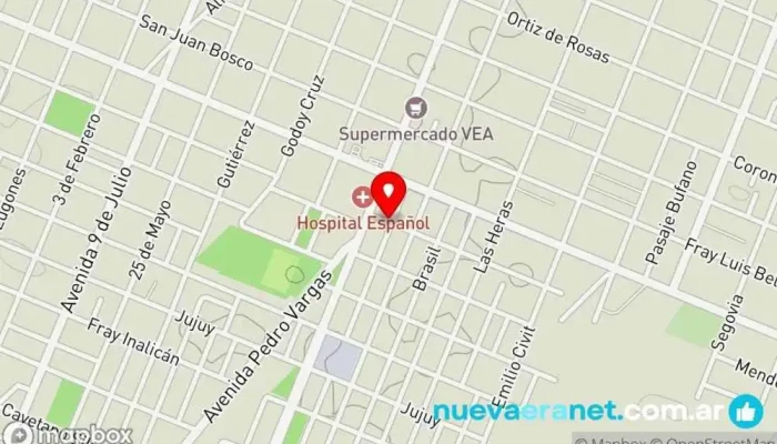 mapa de Panificadora Claudia la Mejor Calidad Es Solo Nuestra Panadería en San Rafael