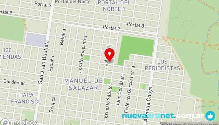 mapa de Panificadora Del Barrio Panadería en San Fernando del Valle de Catamarca