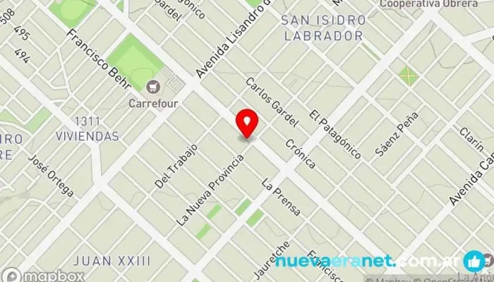 mapa de Panificadora Don Carlos • Av. Polonia Panadería en Comodoro Rivadavia