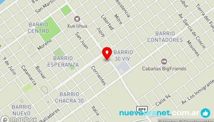 mapa de Panificadora Don Pepe Panadería en Paso de la Patria