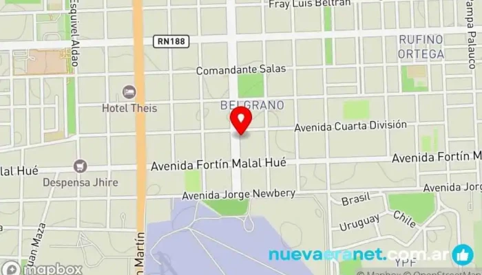 mapa de Panificadora doña josefa Panadería en Malargüe