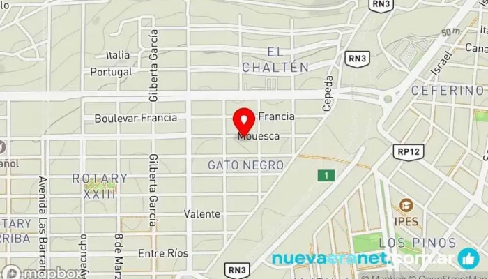 mapa de Panificadora EL CHACHO Panadería en Caleta Olivia