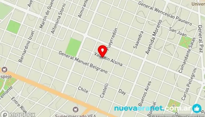 mapa de Panificadora El Granadino Panadería en San Rafael