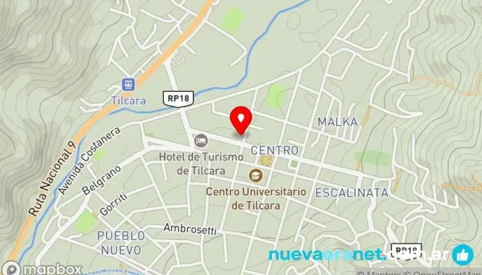 mapa de Panificadora El Sol Panadería en Tilcara