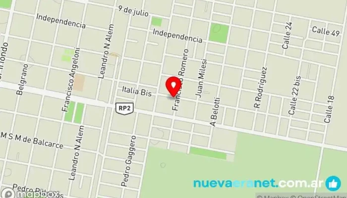 mapa de Panificadora El Trébol Panadería en San Justo