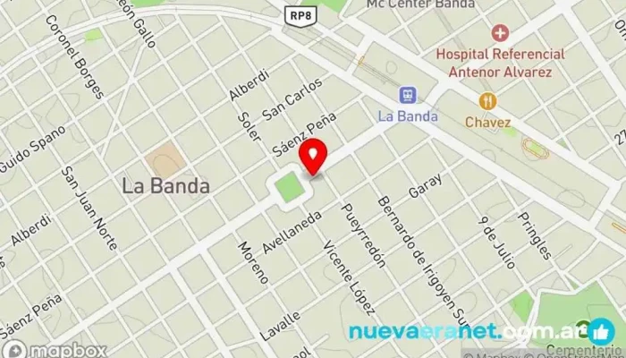 mapa de Panificadora Esa Panadería en La Banda