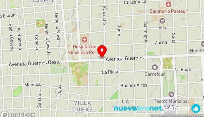 mapa de Panificadora Güemes Panadería en San Fernando del Valle de Catamarca