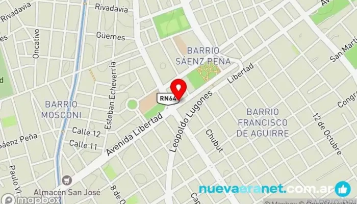 mapa de Panificadora Hec San Panadería, Pastelería en Santiago del Estero