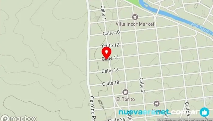 mapa de PANIFICADORA LA CHIQUITA Panadería en Santa Rosa de Calamuchita
