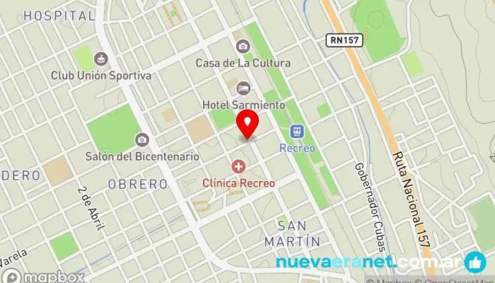 mapa de Panificadora La Espiga Dorada Panadería en Recreo