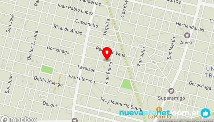 mapa de Panificadora la Familia (zelfa) Panadería en Santa Fe de la Vera Cruz