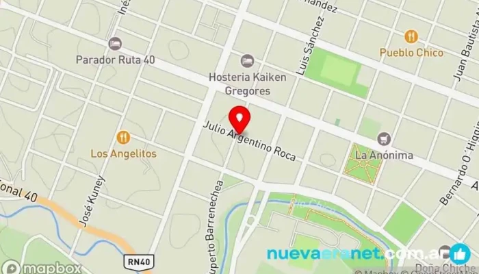 mapa de Panificadora La Libanesa Panadería en Gdor. Gregores