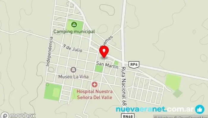 mapa de Panificadora La Nena Panadería en La Viña
