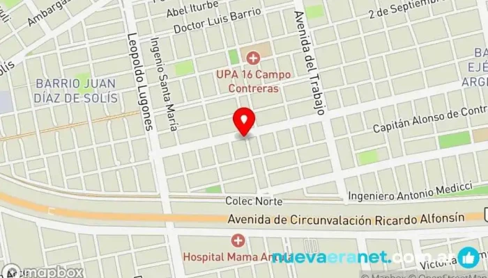 mapa de Panificadora Lola Panadería en BJK