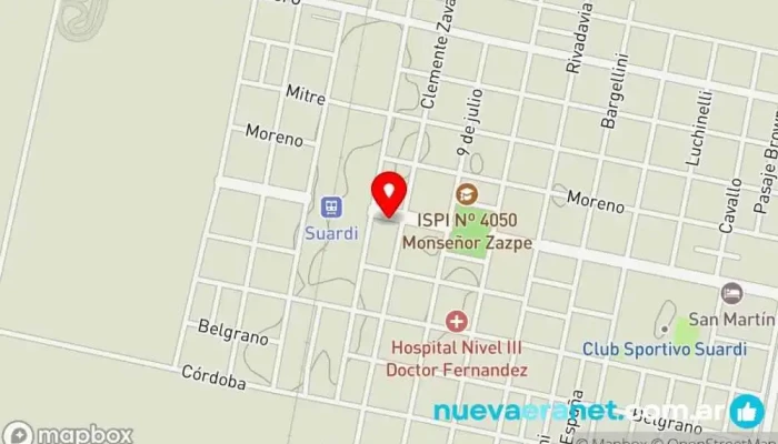 mapa de Panificadora Los 3 Hermanitos Panadería en Suardi