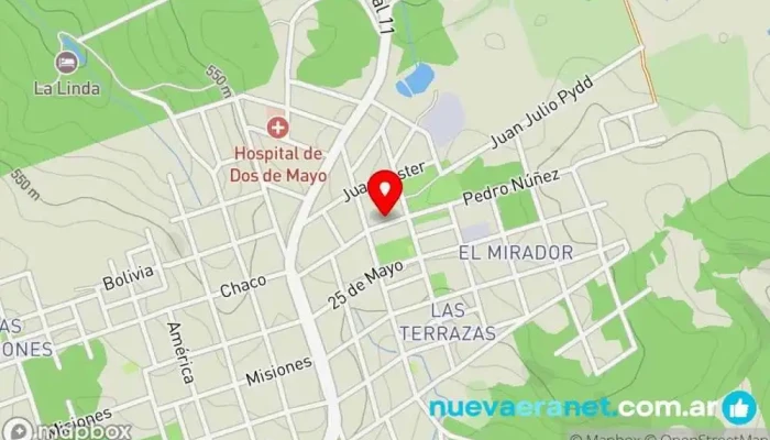 mapa de Panificadora Luisito Panadería en Dos de Mayo