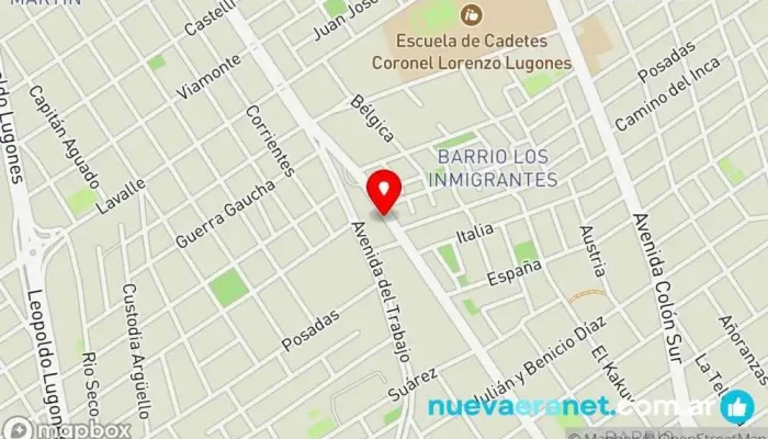 mapa de Panificadora Mariano's Panadería en Santiago del Estero