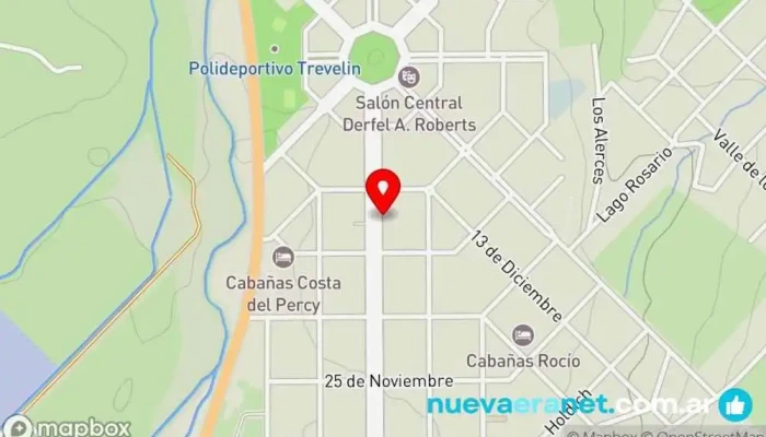 mapa de Panificadora Martin Panadería en Trevelin