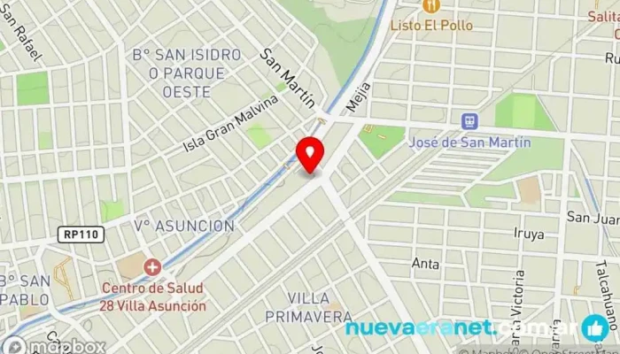 mapa de Panificadora Master Pan Panadería en Salta