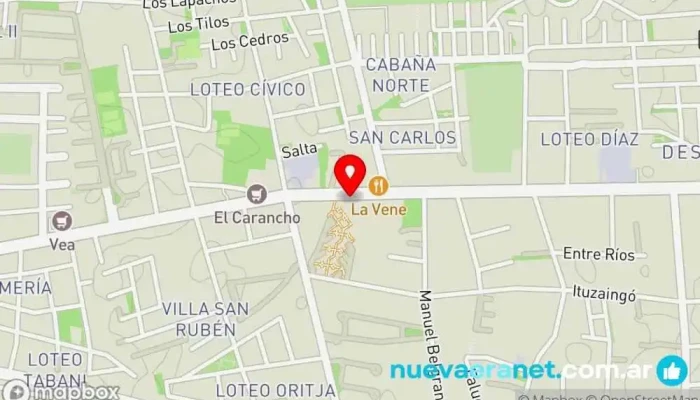 mapa de Panificadora Mauri Libertador Rivadavia Panadería en Rivadavia