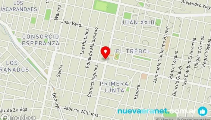 mapa de Panificadora Messa Hnos. Panadería en Córdoba