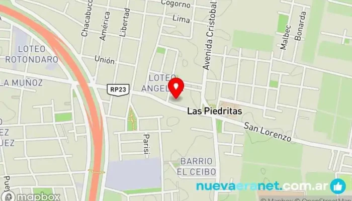 mapa de Panificadora Mipan Panadería en Santa Lucía