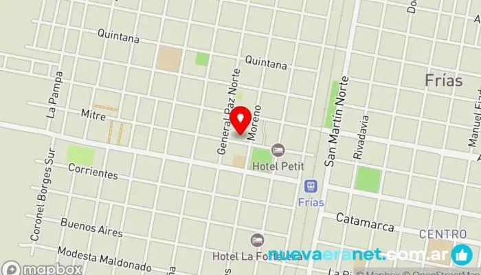 mapa de Panificadora Modelo Panadería en Frías