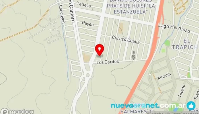 mapa de Panificadora NIKMAR Panadería en Godoy Cruz