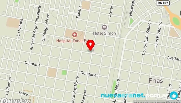 mapa de Panificadora Norte Panadería en Frías