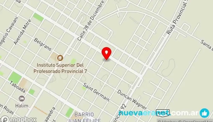mapa de Panificadora Pan Nina Tienda de alimentación en Quimili