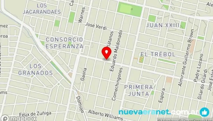mapa de Panificadora Pugliese Suc.Luis Agote Panadería en Córdoba