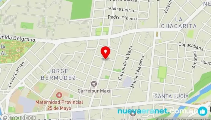 mapa de Panificadora San Pantaleón Panadería en San Fernando del Valle de Catamarca