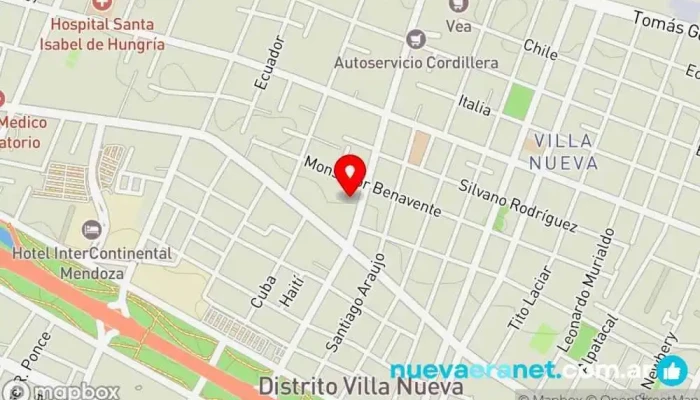 mapa de Panificadora Santa Ana Panadería en Mendoza