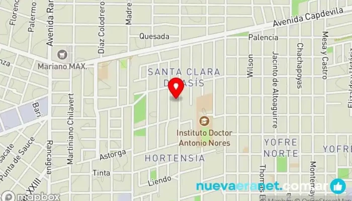 mapa de Panificadora Santa Clara Panadería en JWQ