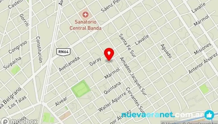 mapa de Panificadora señor pan Panadería en La Banda