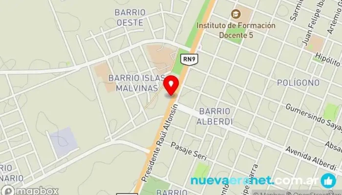mapa de Panificadora Silvana II Heladería en Loreto