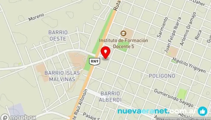 mapa de Panificadora Silvana Panadería en Villa San Martin