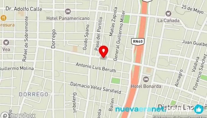 mapa de PANIFICADORA Super Pan Panadería en Dorrego
