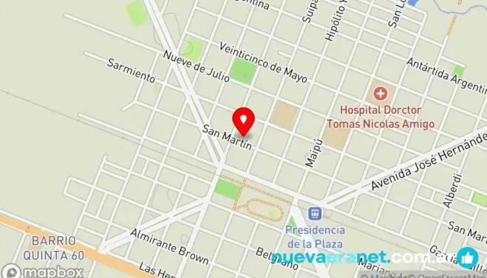 mapa de Panificadora Unión Center Panadería en Presidencia de la Plaza