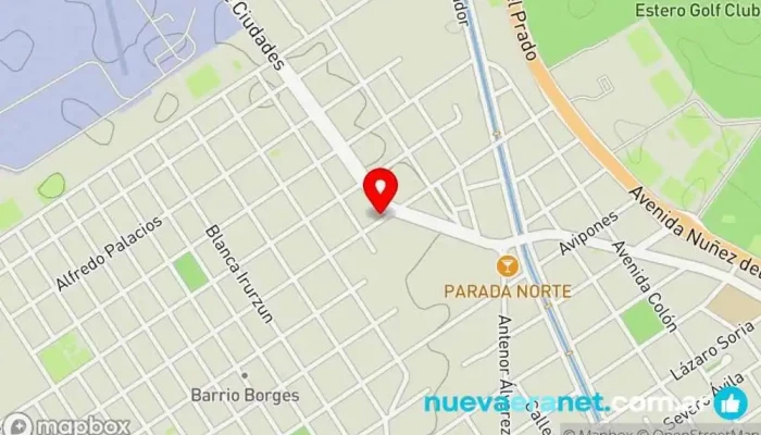 mapa de PANIFICADORA VALENTINO Panadería en Santiago del Estero