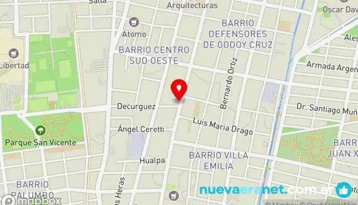 mapa de Panificadora Vieja Cocinera Panadería en Mendoza